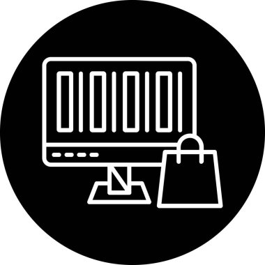 Alışveriş. Web simgesi basit illüstrasyon