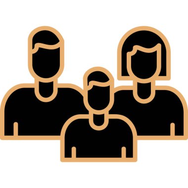 grup insan simgesini ana hatlar biçiminde gruplandırın