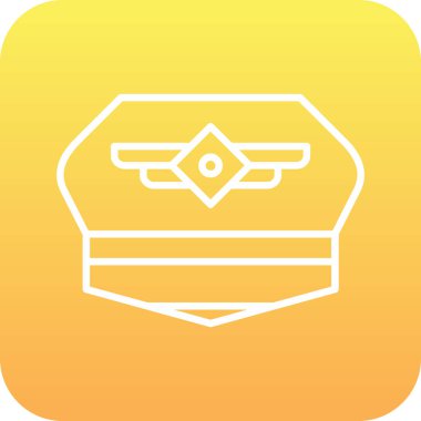 güzel düzlem vektör çizgisi simgesi