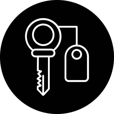 Anahtar simgesi vektör illüstrasyonu