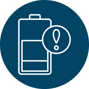 Pil simgesinin vektör illüstrasyonu