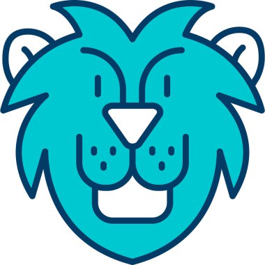 aslan başı logo vektörü