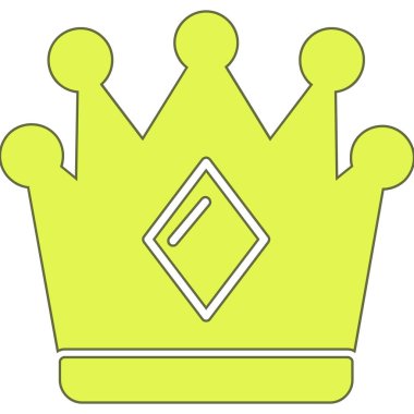 taç simgesi vektör illüstrasyonu