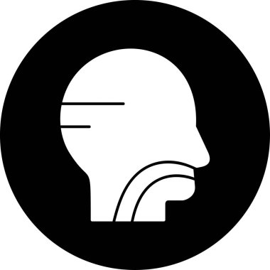 Beyin. Web simgesi basit illüstrasyon