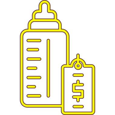 Sarı ve beyaz arkaplanın vektör çizimi