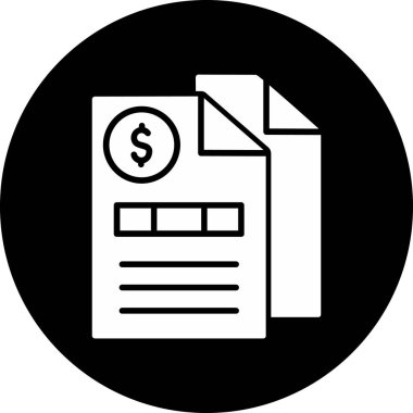 belge simgesi vektör illüstrasyonu