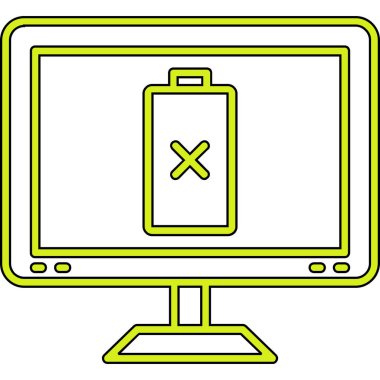 Bir dizüstü bilgisayarın vektör çizimi