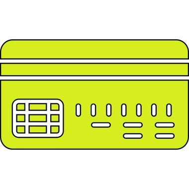 Kredi kartı ikonu. Beyaz arkaplanda izole edilmiş web tasarımı için kredi kartı vektör simgesi