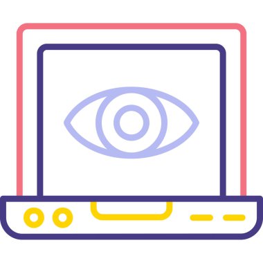 Göz simgesi, vektör illüstrasyonu