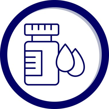 Şişe simgesi. Basit resimleme