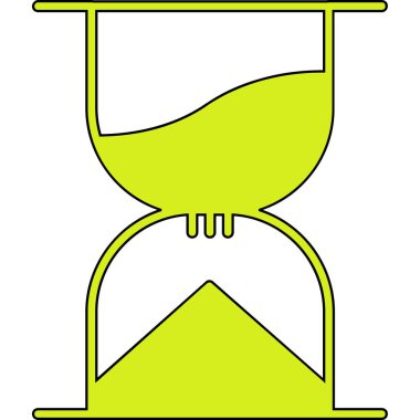 Kum saati simgesinin vektör çizimi