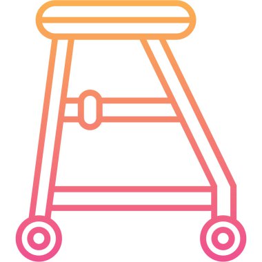 Tramvay. Web simgesi basit illüstrasyon