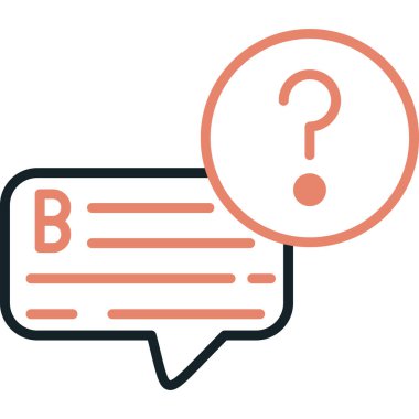 Soru işareti simgesi ile soru işareti