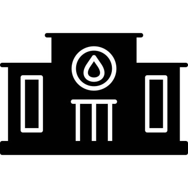 Su damlası ikonu. Web için su bırakma vektör simgelerinin özet çizimi