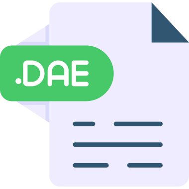 dosya biçimi simgesi, vektör illüstrasyonu