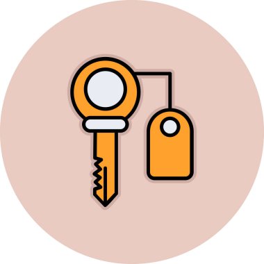 Anahtar. Web simgesi basit illüstrasyon