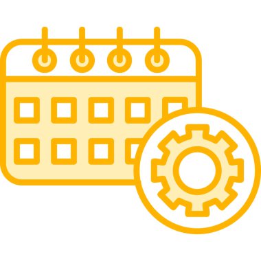 takvim tarih simgesi ana hat biçiminde