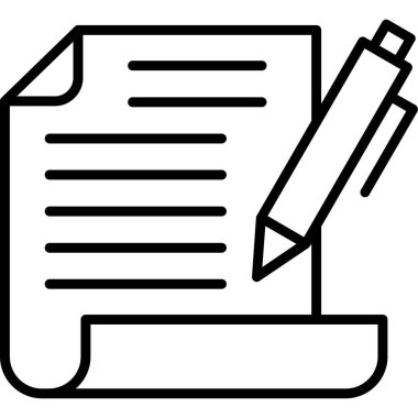 Belge. Web simgesi basit illüstrasyon