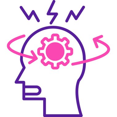 Fikir simgesi vektör illüstrasyonu