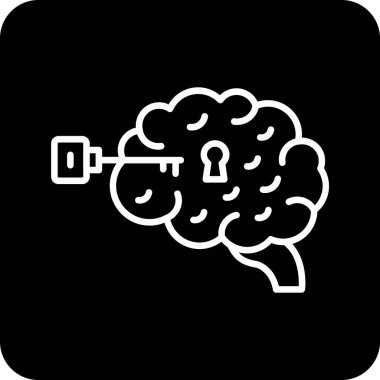 Projeniz için vektör beyin simgesi