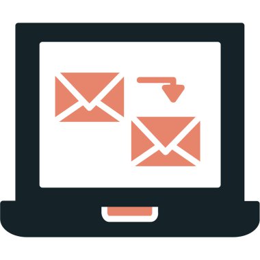 e- posta iletisi düz vektör simgesi