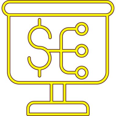 Dolar sembolü, vektör illüstrasyonu