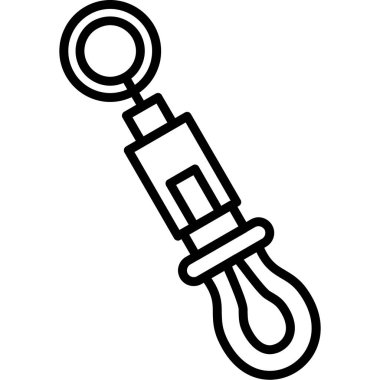 İp simgesi, vektör illüstrasyonu