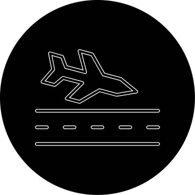 Moda tarzında izole edilmiş uçak simgesi