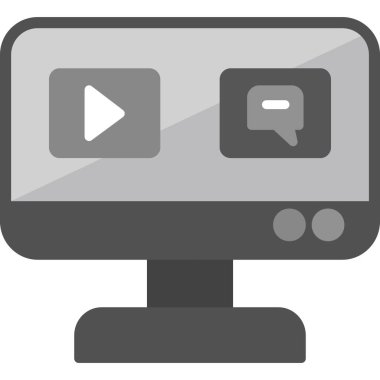 Video ekranlı TV, basit simge