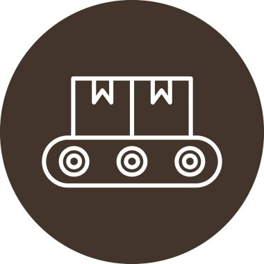 Eşsiz kargo kamyonu vektör simgesi