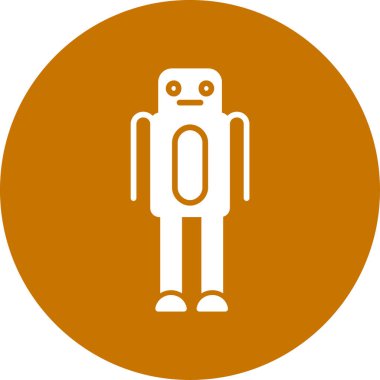 Robot simgesi, vektör çizimi