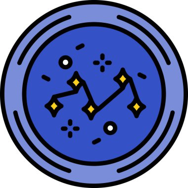 Saat simgesi vektör illüstrasyonu