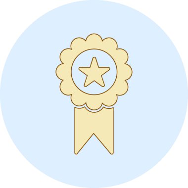 Madalya vektör simgesi modern tasarım illüstrasyonu