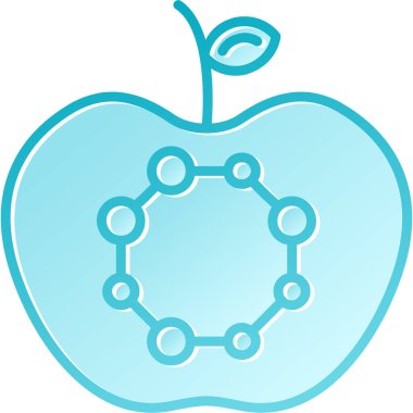 meyve ikonu vektör illüstrasyonu