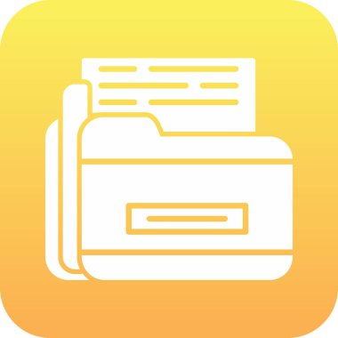 Yazıcı simgesi vektör illüstrasyonu