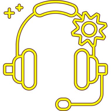 Çizgi film simgesinin vektör çizimi