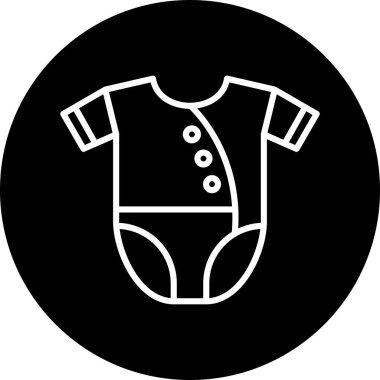 Bebek elbise simgesi, basit tarzı