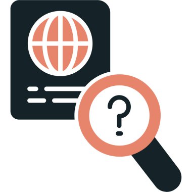 Arama simgesi vektör illüstrasyonu