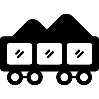 Bir kamyon simgesinin vektör çizimi