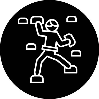 Bir insan simgesinin vektör illüstrasyonu