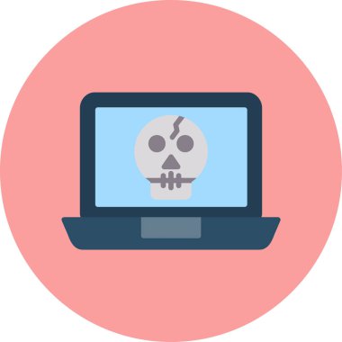 Bilgisayar. Web simgesi basit illüstrasyon