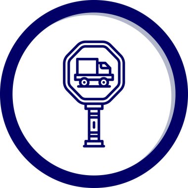 Araba simgesinin vektör illüstrasyonu