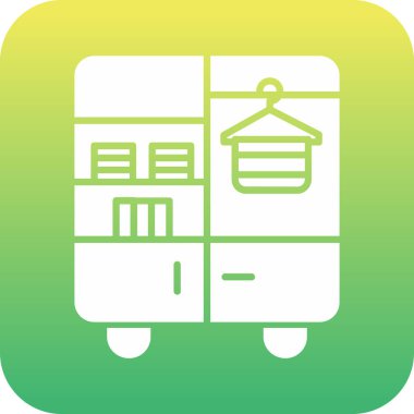 Eşsiz bagaj vektör simgesi