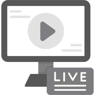 Canlı yayın simgesi, canlı yayın simgesi.