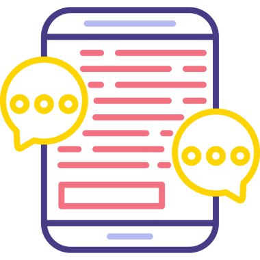 Konuş. Web simgesi basit tasarım