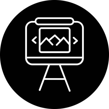 vektör lcd simgesi illüstrasyonu