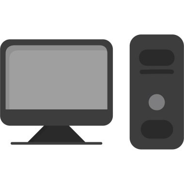 TV simgesi vektör illüstrasyonu