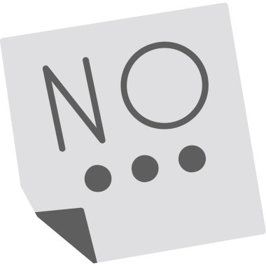 simge yok, vektör illüstrasyonu