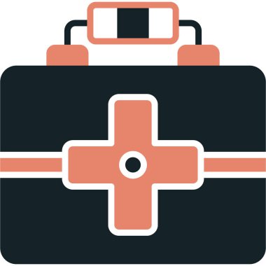 Çanta. Web simgesi basit illüstrasyon