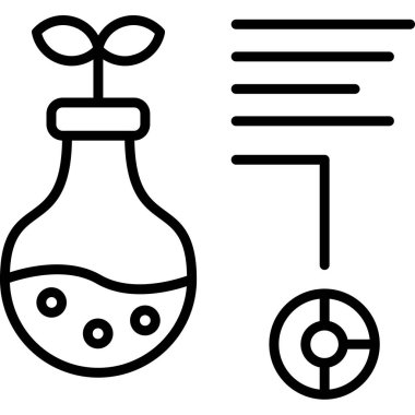 Bilim ve teknoloji vektör simgesi belirlendi